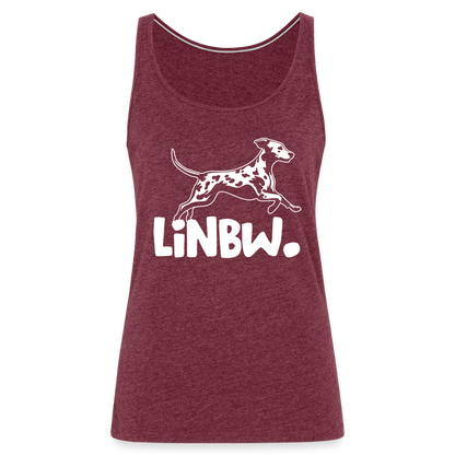 LiNBW. Frauen Tank-Top - Bordeauxrot meliert