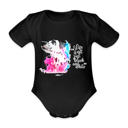 LiNBW. Body Kurzarm Dalmatiner Life is not just black and white - Schwarz