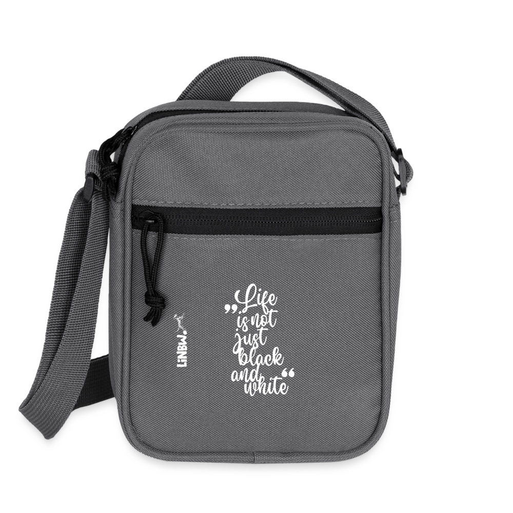 LiNBW. Crossbody Bag Life is not just black and white - Anthrazit