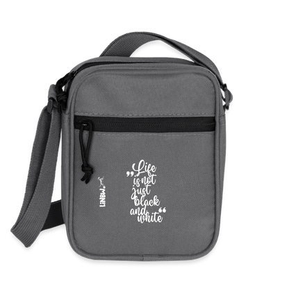 LiNBW. Crossbody Bag Life is not just black and white - Anthrazit