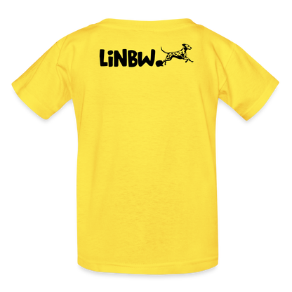 Kinder-T-Shirt – Life is not just black and white | Statement-Shirt mit Haltung - Gelb