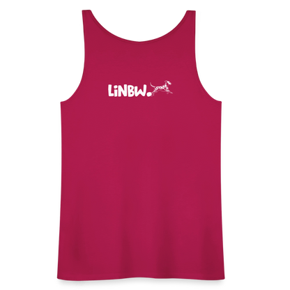LiNBW. Frauen Tank-Top Life is not just black and white - dunkles Pink