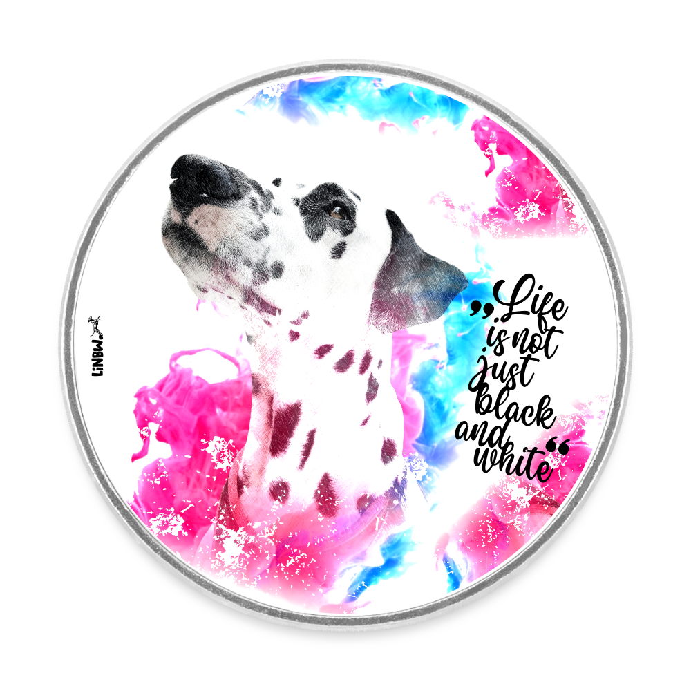 Magnet „Boa Edition – Life is not just black and white“ – Dalmatiner trifft Farbkraft - Weiß