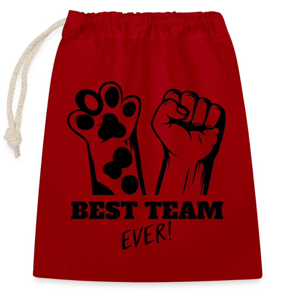 LiNBW. Baumwollbeutel Best Team Ever - Rot