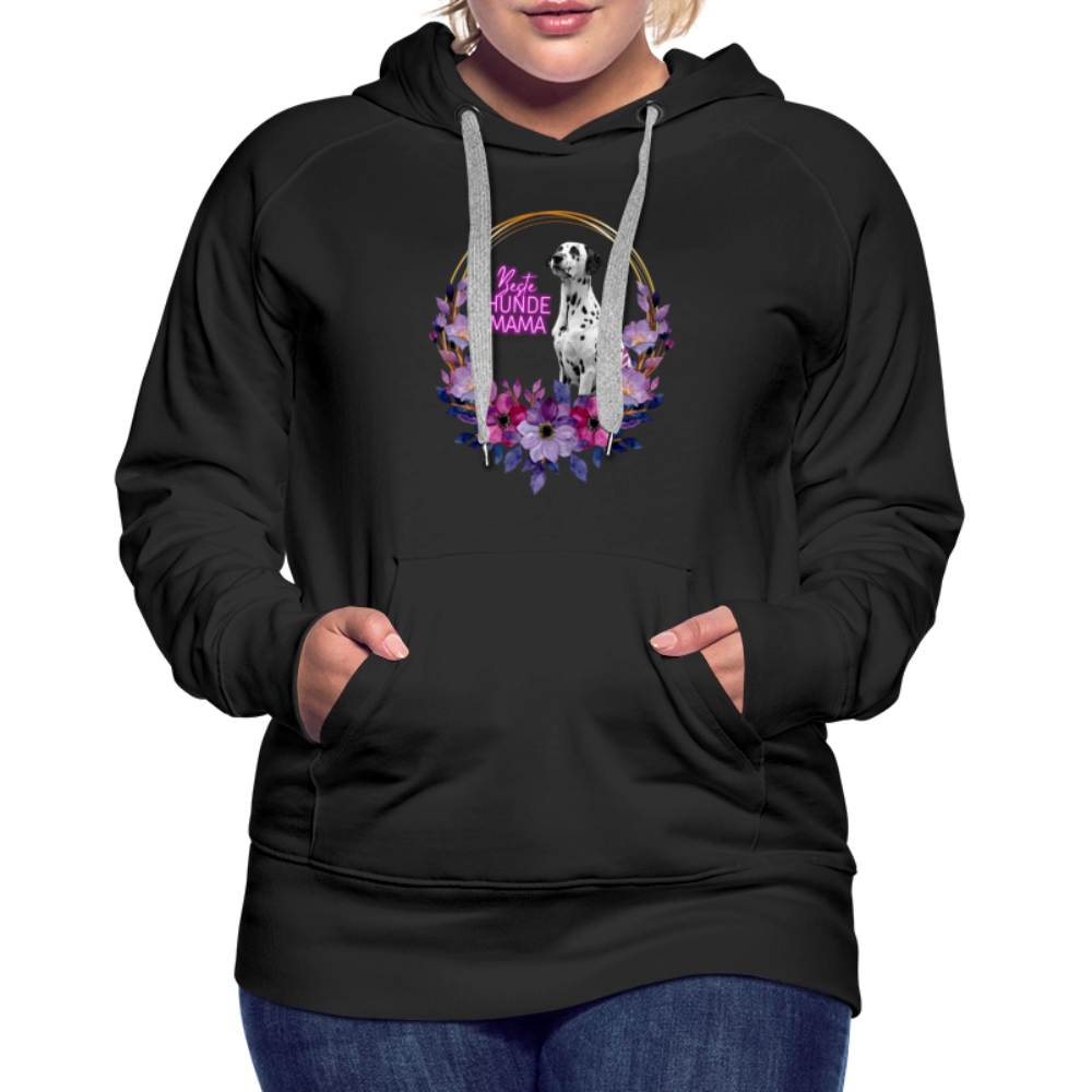 LiNBW. Frauen Hoodie Beste Hundemama - Schwarz