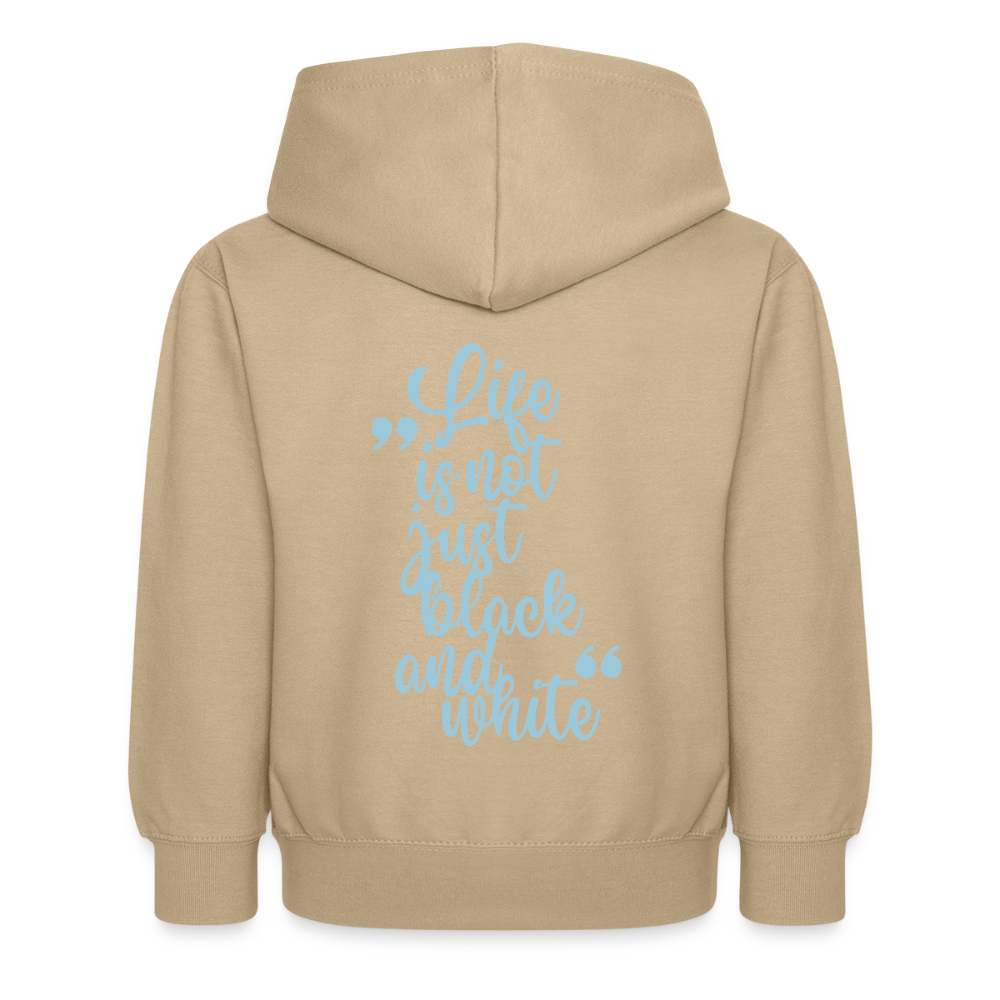 LiNBW. Kinder Hoodie Life is not just black and white - Sand