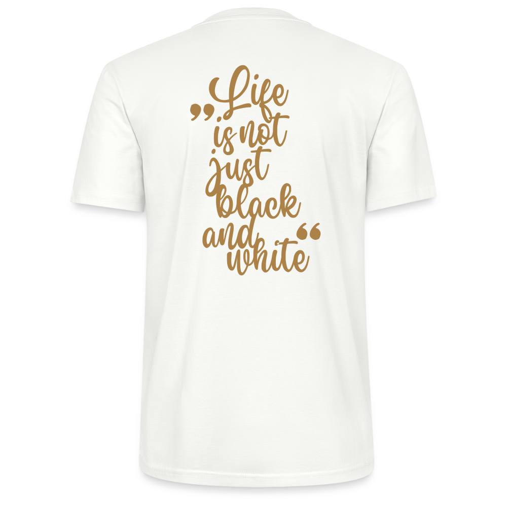 LiNBW. Männer T-Shirt Life is not just black and white - Weiß