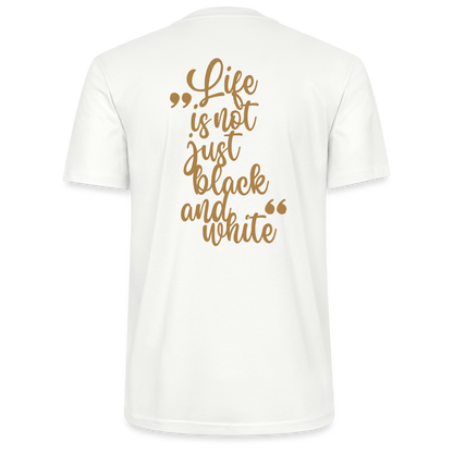 LiNBW. Männer T-Shirt Life is not just black and white - Weiß