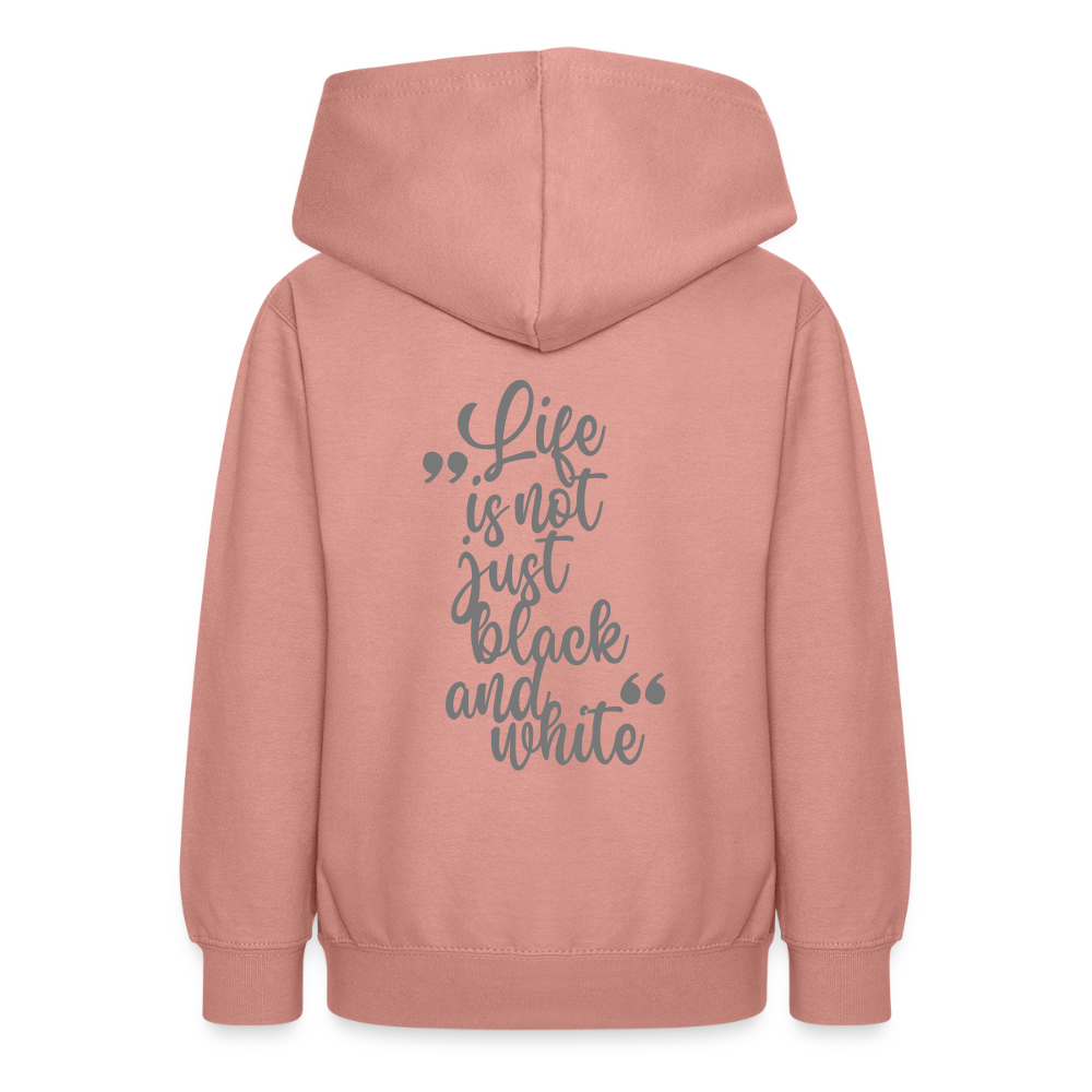 LiNBW. Teenager Hoodie Life is not just black and white - Altrosa