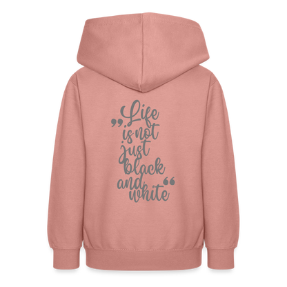 LiNBW. Teenager Hoodie Life is not just black and white - Altrosa