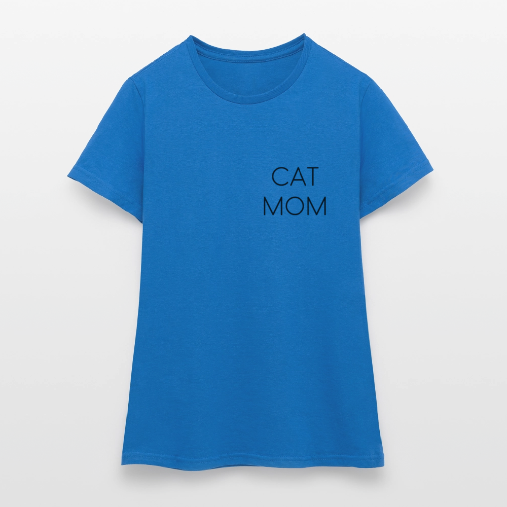 LiNBW. Frauen T-Shirt Stolzes Personal einer Katze - Royalblau