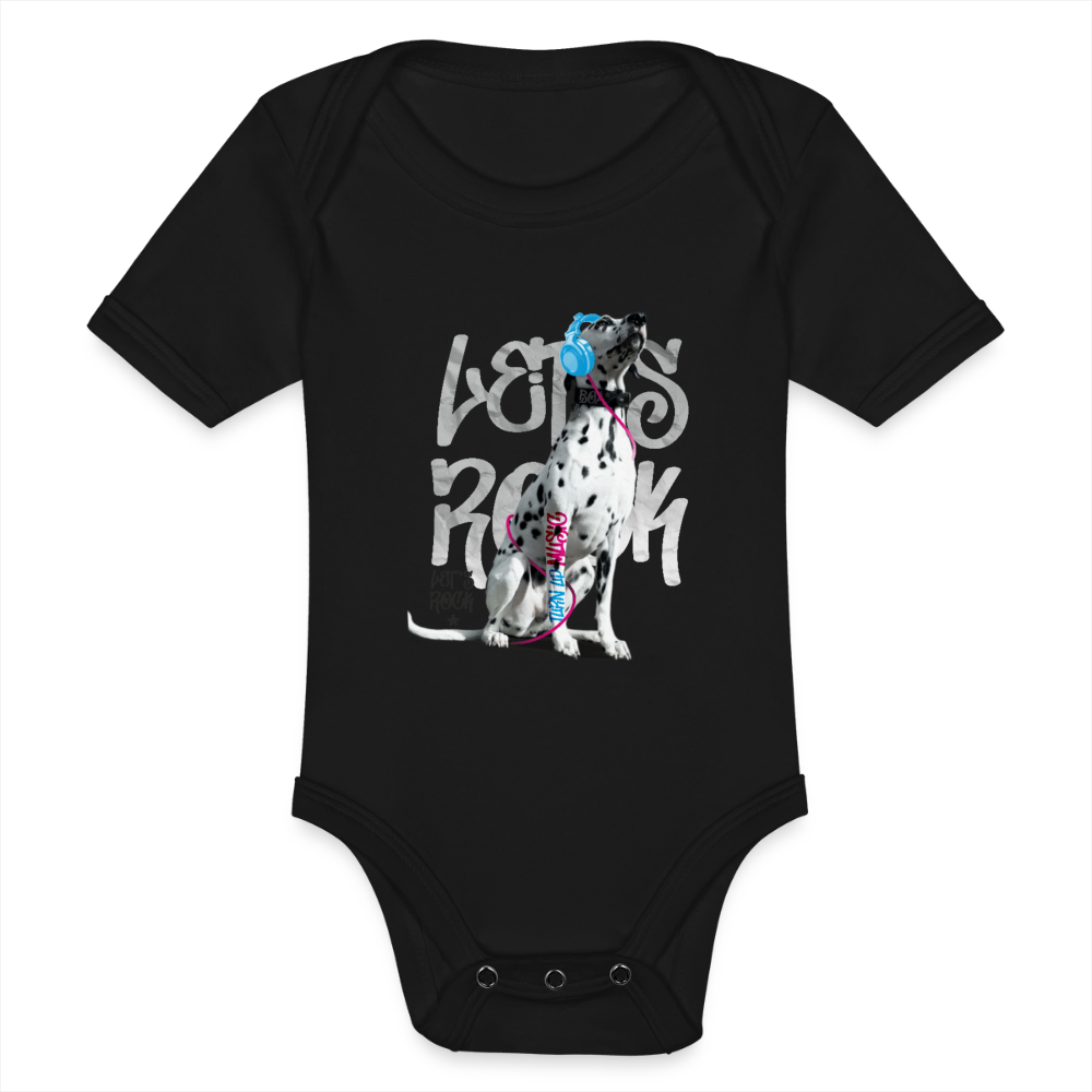 LiNBW. Body Kurzarm Dalmatiner Let's Rock - Schwarz