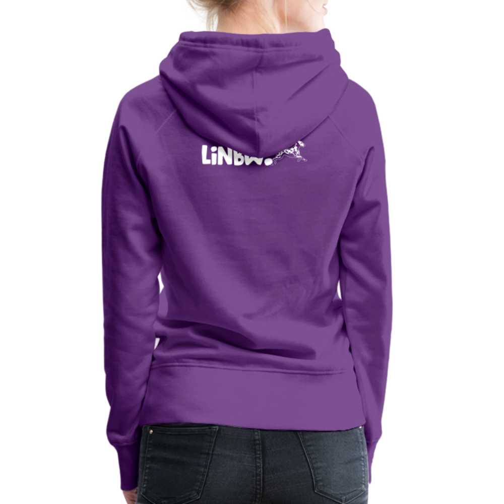LiNBW. Frauen Hoodie Life is not just black and white - Purple