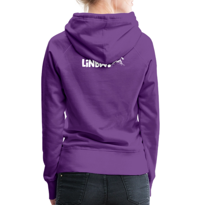 LiNBW. Frauen Hoodie Life is not just black and white - Purple