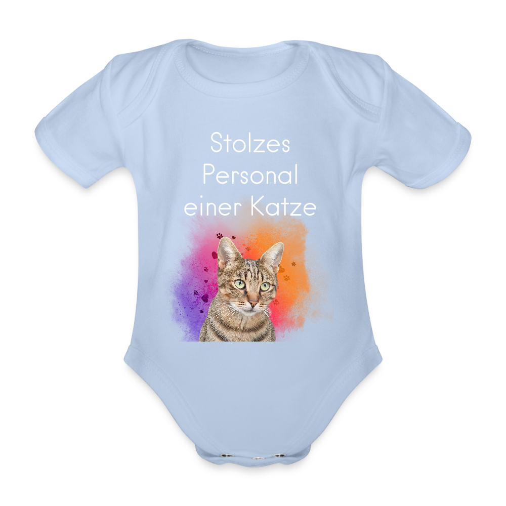 LiNBW. Body Kurzarm Stolzes Personal einer Katze - Sky