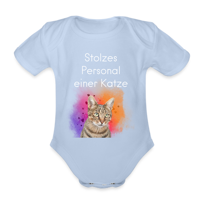 LiNBW. Body Kurzarm Stolzes Personal einer Katze - Sky