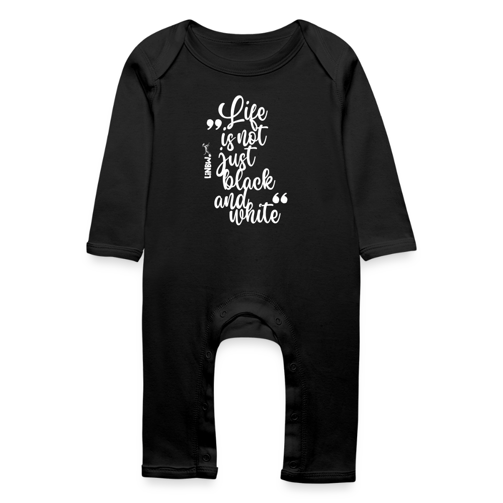 LiNBW. Baby Strampler Life is not just black and white - Schwarz