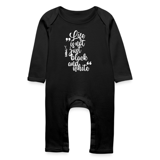 LiNBW. Baby Strampler Life is not just black and white - Schwarz