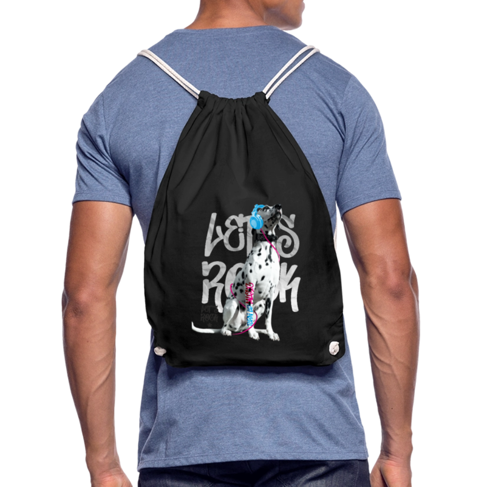 LiNBW. Turnbeutel Dalmatiner Let´s Rock - Schwarz