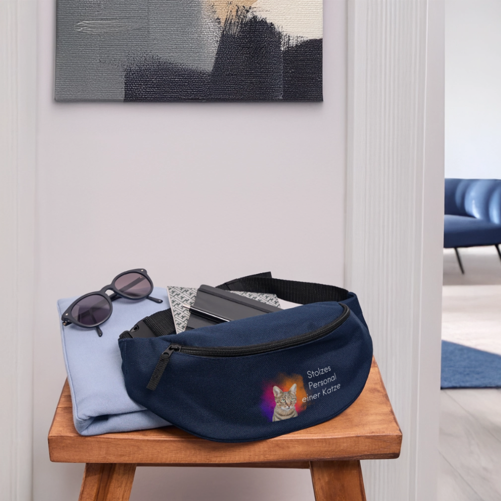 LiNBW. Gürteltasche Stolzes Personal einer Katze - Navy