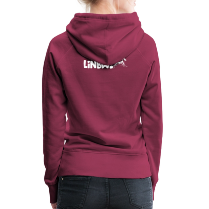 LiNBW. Frauen Hoodie Life is not just black and white - Bordeaux