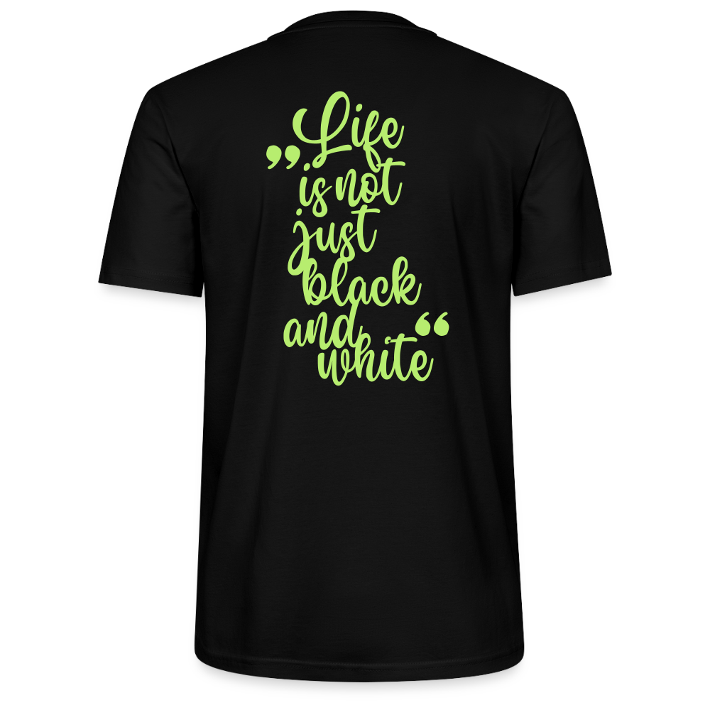 LiNBW. Männer T-Shirt Life is not just black and white - Schwarz