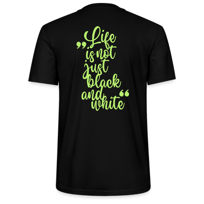 LiNBW. Männer T-Shirt Life is not just black and white - Schwarz