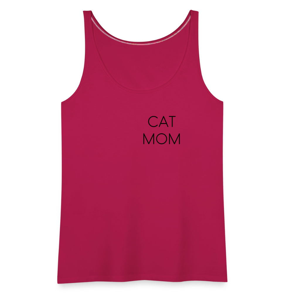 LiNBW. Frauen Tank-Top Stolzes Personal einer Katze - dunkles Pink