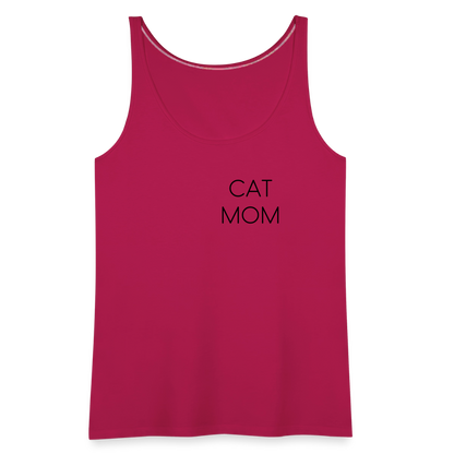 LiNBW. Frauen Tank-Top Stolzes Personal einer Katze - dunkles Pink