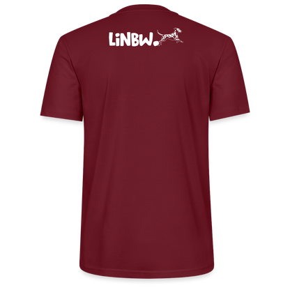 LiNBW. Männer T-Shirt Life is not just black and white - Burgunderrot