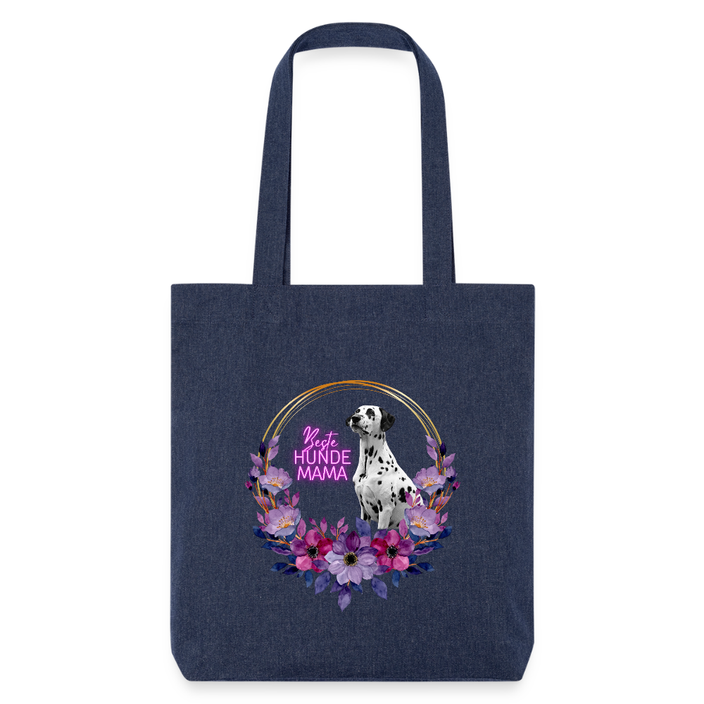 LiNBW. Stoffbeutel Dalmatiner Beste Hundemama - melange Blue