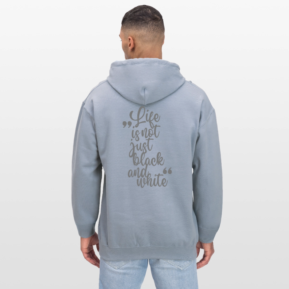 LiNBW. Männer & Frauen Hoodie Life is not just black and white - Blau
