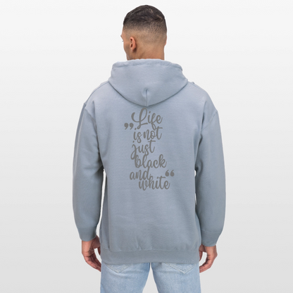 LiNBW. Männer & Frauen Hoodie Life is not just black and white - Blau