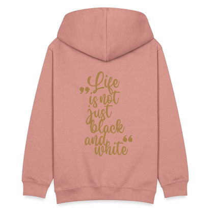 LiNBW. Teenager Hoodie Life is not just black and white - Altrosa