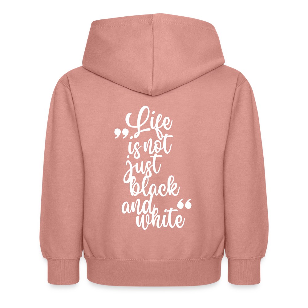 LiNBW. Kinder Hoodie Life is not just black and white - Altrosa