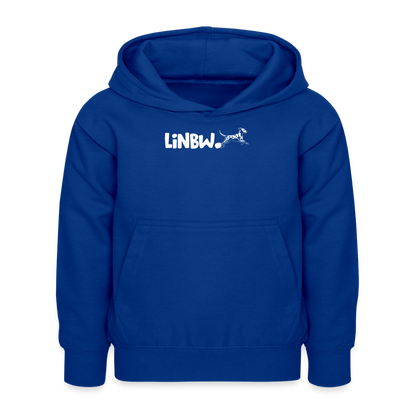 LiNBW. Kinder Hoodie Life is not just black and white - Royalblau