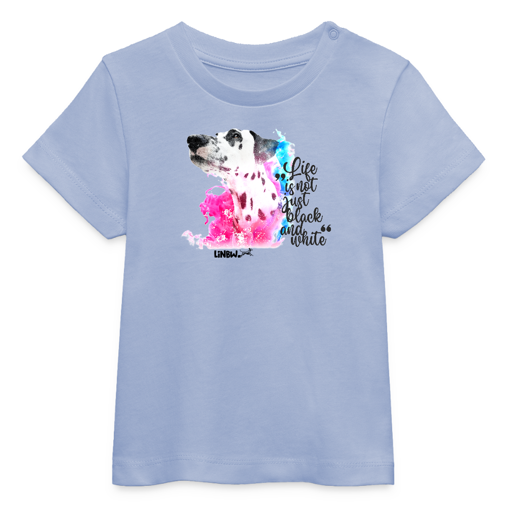 LiNBW. Baby T-Shirt Dalmatiner Life is not just black and white - Sky