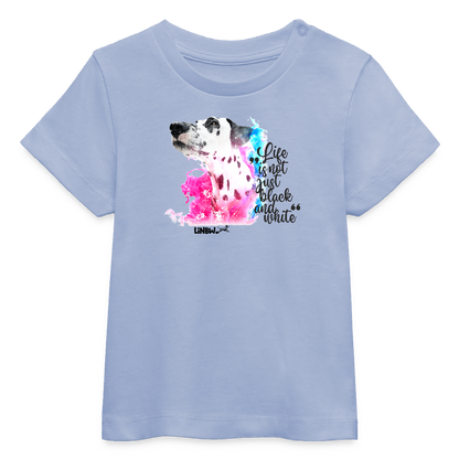 LiNBW. Baby T-Shirt Dalmatiner Life is not just black and white - Sky