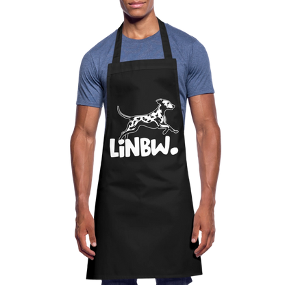 Kochschürze mit LINBW-Logo – schlicht, stilvoll & bewusst - Schwarz
