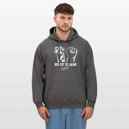 LiNBW. Männer & Frauen Hoodie Best Team Ever - Dunkelgrau