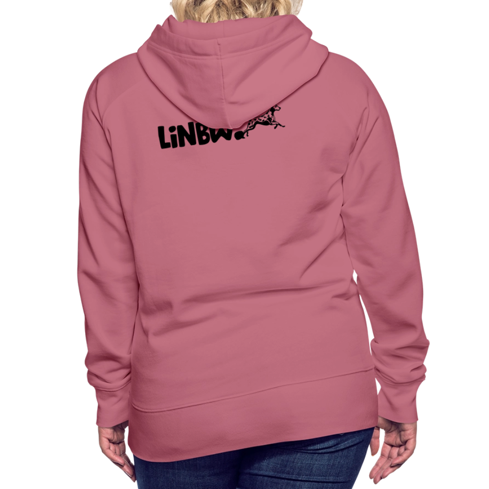 LiNBW. Frauen Hoodie Life is not just black and white - Malve