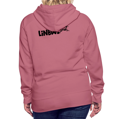 LiNBW. Frauen Hoodie Life is not just black and white - Malve