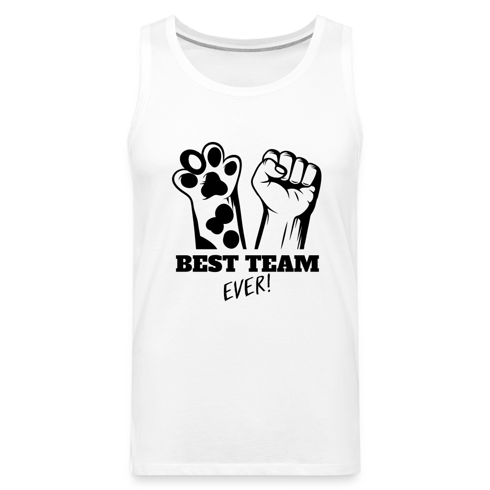 LiNBW. Männer Tank-Top Best Team Ever - Weiß