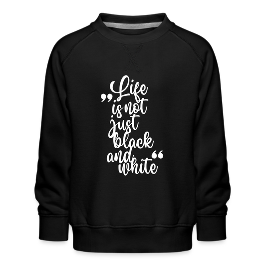 LiNBW. Kinder Pullover Life is not just black and white - Schwarz