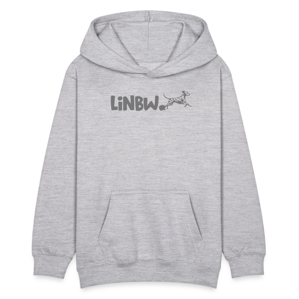 LiNBW. Teenager Hoodie Life is not just black and white - Hellgrau meliert
