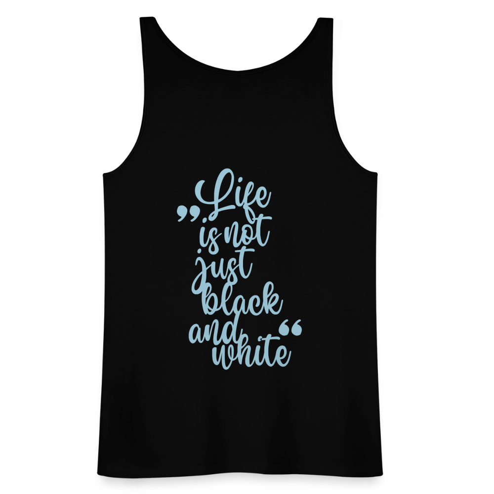 LiNBW. Frauen Tank-Top Life is not just black and white - Schwarz
