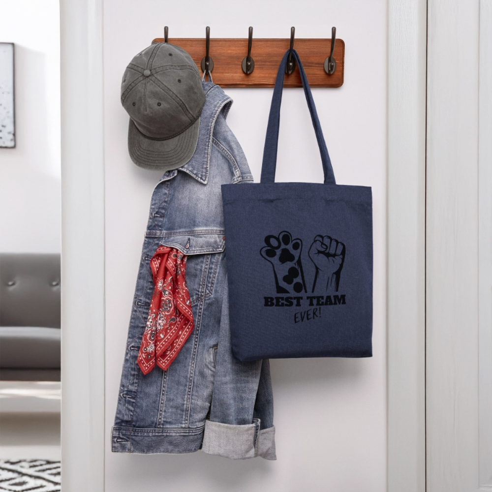 LiNBW. Stoffbeutel Best Team Ever - melange Blue