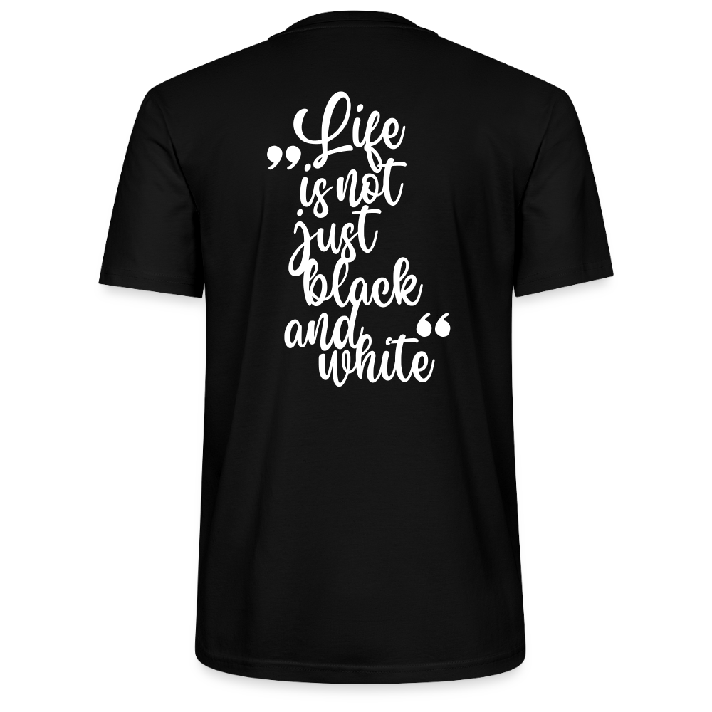 LiNBW. Männer T-Shirt Life is not just black and white - Schwarz
