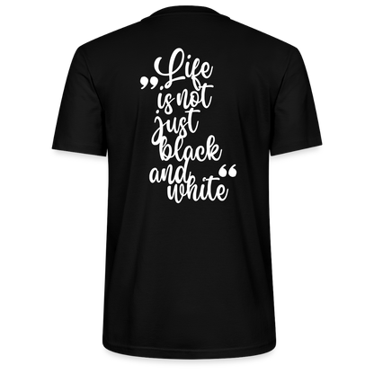 LiNBW. Männer T-Shirt Life is not just black and white - Schwarz