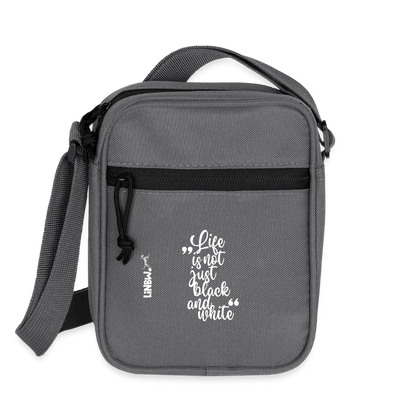 LiNBW. Crossbody Bag Life is not just black and white - Anthrazit